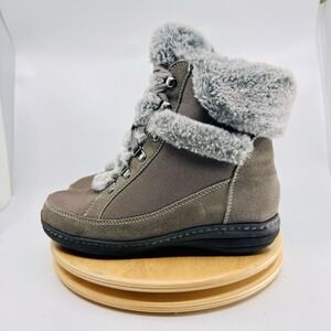 Aetrex Fiona Boots Women's EU 38‎ US 7.5-8 Gray Winter Comfort Boots